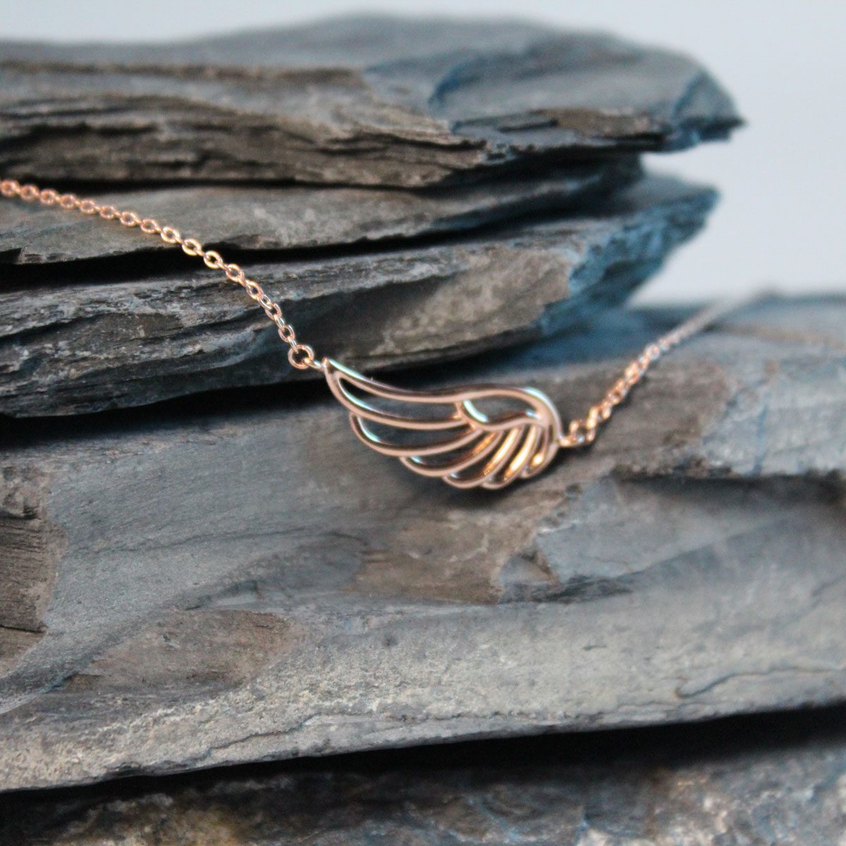 Armkettchen mit Flügel Silber rosévergoldet