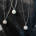 Muttermilchschmuck Milchperlen mit Perlkappen