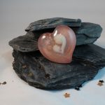 Muttermilchschmuck Glücksbringer mit Milchinlay und Haarsträhne